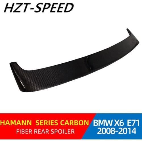 2008 - 2014 For BMW X6 Series E71 Modified HARMAN Carbon Fiber Rear Window Roof Spoiler Rear Roof Spoiler for BMW