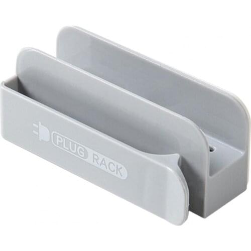 2021 Power Plug Storage Hooks Windable Plug Holder Home Office Kitchen Self-Adhesive Storage Rack Mobile Phone Charging Rack