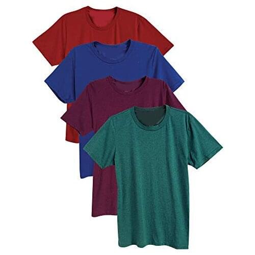 Summer 2020 new T-shirts, short-sleeve round neck T-shirts, organic cotton short casual cotton O-neck