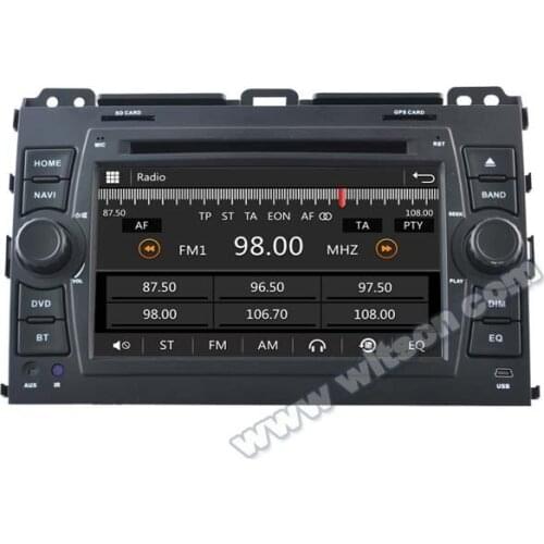 7" Capacitive Touch Screen Special Car DVD for Toyota Land Cruiser Prado J120 2002-2009 with Front DVR Camera Support