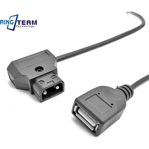 Anton Bauer Battery DTap PTap Male Connector to 5V Female USB Power Charging Cable for Apple iPhone Android Mobile Phone MP3 MP4