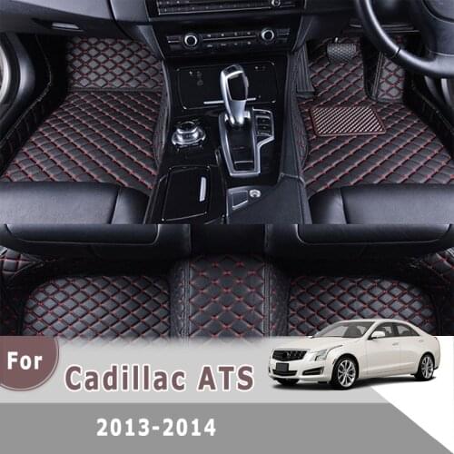 RHD Carpets For Cadillac ATS 2014 2013 Car Floor Mats Waterproof Foot Pedals Rugs Protect Pads Accessories Interior Decoration