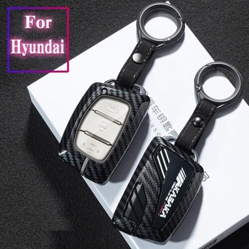 For Hyundai Creta I10 I20 Tucson Elantra Santa Fe Sonata Elantra Creta Solaris Zinc alloy Car Key Case Cover Shell Accessories