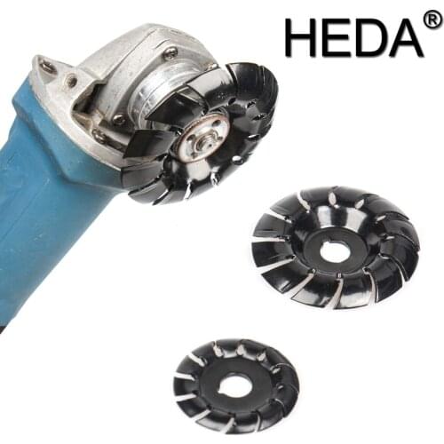 65/90mm Bore 16mm Manganese Steel 12 Teeth Wood Carving Disc Woodworking Tool Shaping Disc For Angle Grinder Carving Tea Tables