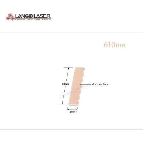Long pass filer 610~1200nm optical filter ,size : 68*18*1mm , for cosmetic laser hair removal