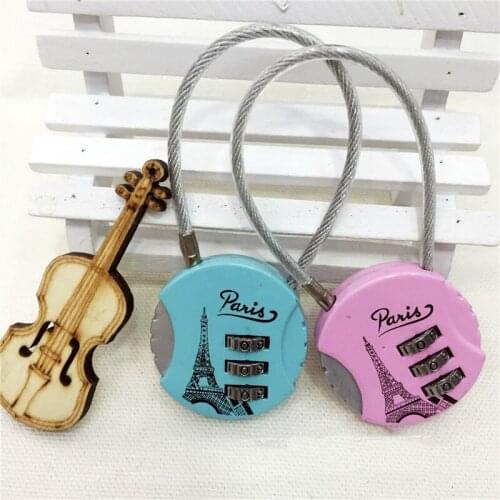 3 Digit Dial Combination Code Number Lock Padlock For Luggage Zipper Bag Backpack Handbag Suitcase Drawer Durable Password Locks