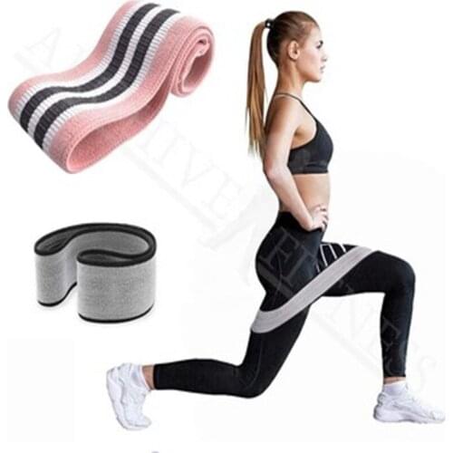 Hot Selling Anti Slip Fabric Booty Workout Hip Exercise Bands Elastic Circle Resistance Fitness Belt
