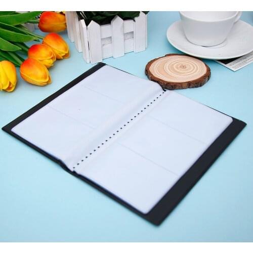 New 120 Cards Business Name ID Credit Card Holder Book Case Organizer Black