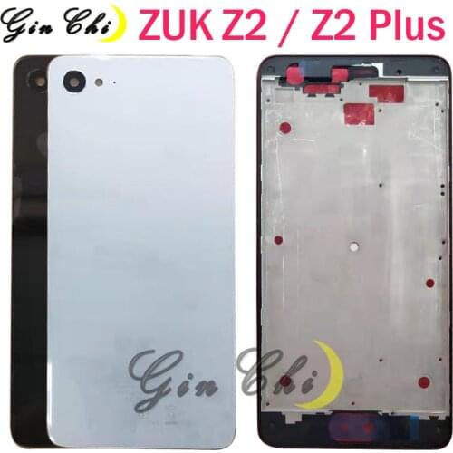 Original Lenovo ZUK Z2 battery cover Door Back Z2 Plus Battery Door Replacement Parts Lenovo Zuk Z2 front frame Z2plus lcd frame
