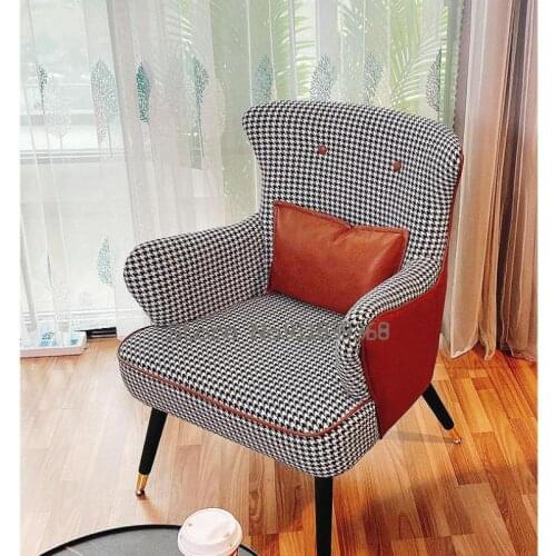 Nordic single sofa lounge chair small apartment modern minimalist living room bedroom small single light luxury sofa chair