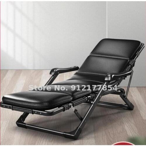 Folding Chair Lunch Break Siesta Bed Balcony Leisure Beach Back Chair Lazy Sofa Portable Sleeping Chair Home