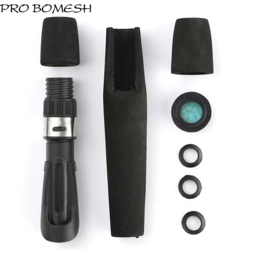 Pro Bomesh 1 Set EVA Spinning Rod Handle Kit 16# Reel Seat Spinning Rod DIY Component For Rod Repair Accessory Custom Rod Build