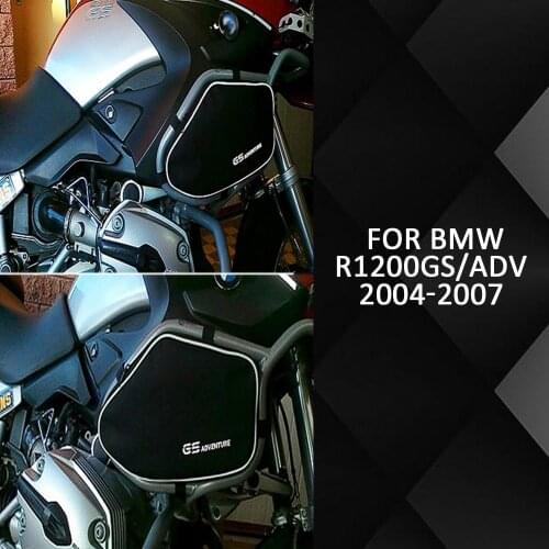 NEW FOR SW Motech Black Motorcycle Frame Crash Bar Bags FOR BMW R1200GS/Adv 2004 2005 2006 2007