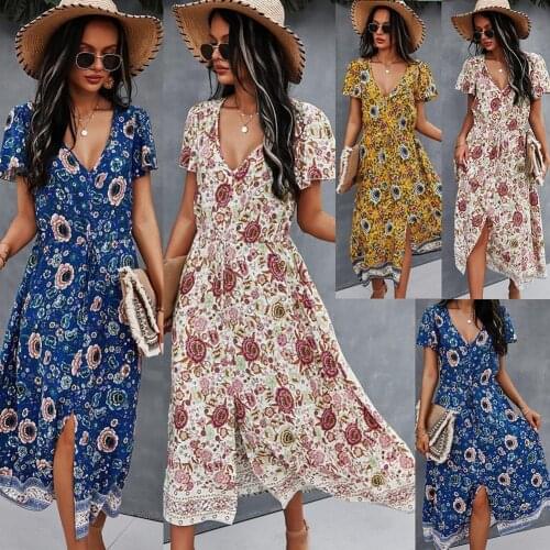 Летние платья с коротким рукавом Swokii China At AliExpress