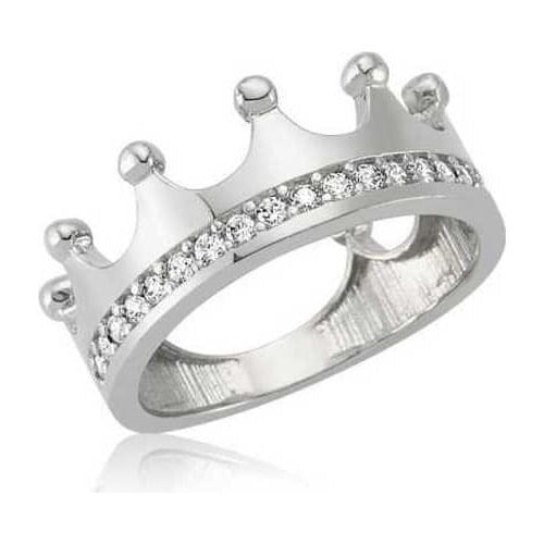 Tevuli 925 Sterling Silver Queen Crown Lady Ring