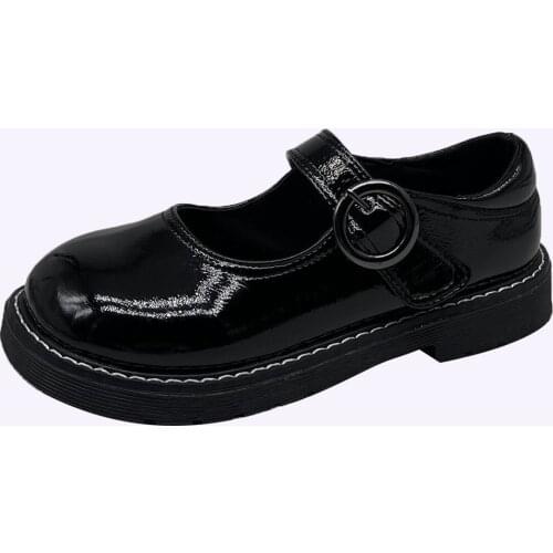 Retro British Style Patent Leather Shoes Japanese College Style Mary Jane Shoes Summer JK Uniform Womens Shoes