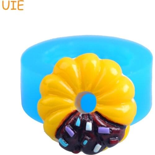 TYL006U Miniature Mold Spiral Donut Doughnut Flexible Silicone Mold Kawaii Sweets Decoden Jewelry Earrings