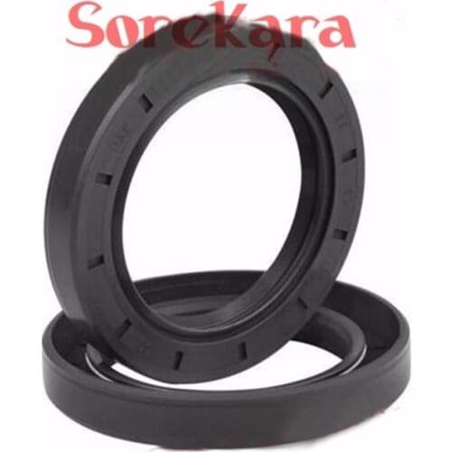 LOT2 Nitrile Rubber 17mm Ring Spring Rotary Shaft seal Double Lip TC Crankshaft Sealing Ring Gasket