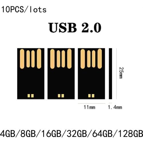 10PCS USB2.0 UDP memory flash semifinished product USB2.0 long board UDP black colloid disk semi-finished chip