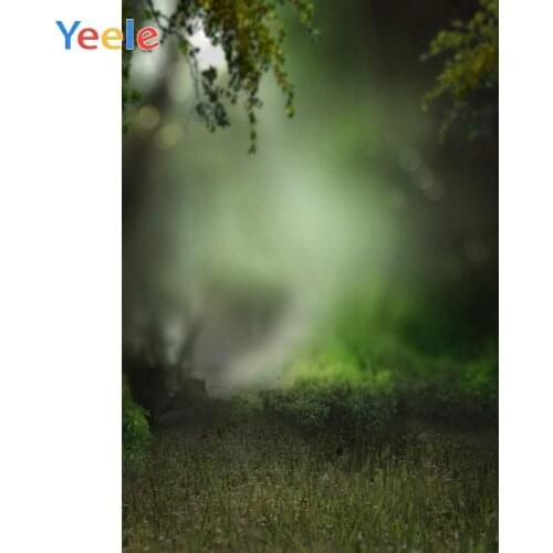 Yeele Green Forest Grassland Light Bokeh Photography Backdrop Photographic Studio Photo Photocall Background Decorations Prop