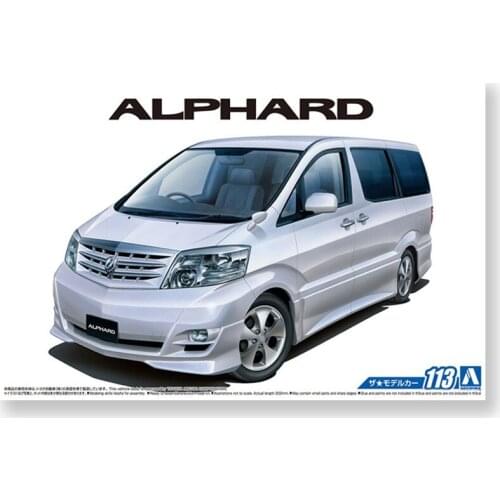 1/24 AOSHIMA plastic assembly car model toy TOYOTA NH10W Alphard G/V MS/AS 2005 adult collection DIY assembly model kit #05749