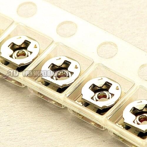 10pcs 3X3 10K Patch Adjustable Potentiometer Resistor Single-turn Accuracy 20% EVM3ESX50B14