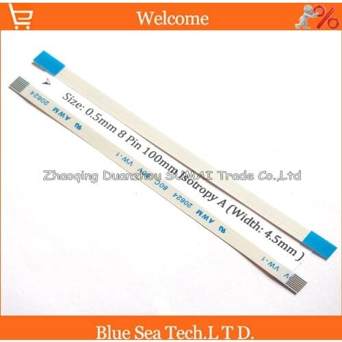 100 pcs/lot FFC/FPC Flexible Flat Cable 0.5mm pitch 8 pin 100mm Isotropy A or Anisotropy B cable,welcome OEM Order