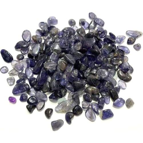 8—12mm Natural Polished Iolite Crystal Water Sapphire Cordierite Minerals Natural Quartz Crystals 50g