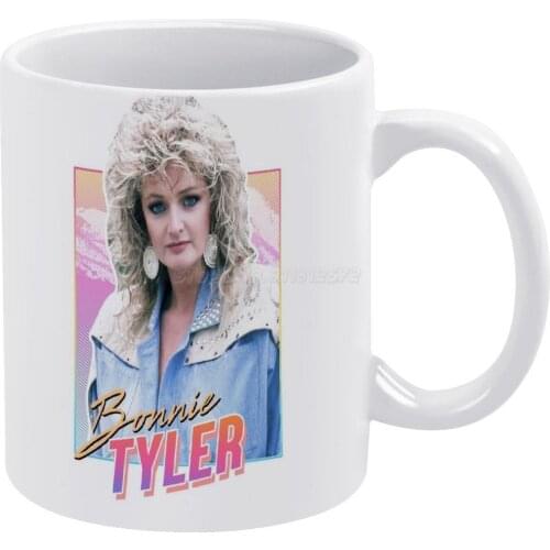 Bonnie Tyler-80s Design White Mug To Friends and Family Creative Gift 11 Oz Mug Coffee Ceramic Mug Bonnie Tyler Bonnie 8s 198s M
