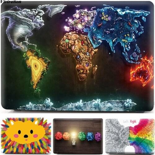 For MacBook Air 13 A1932 Air 13 2020 A2179 Cover For Macbook Pro Air Retina 15 12 11 Laptop Replace Case World Map Prints Shell