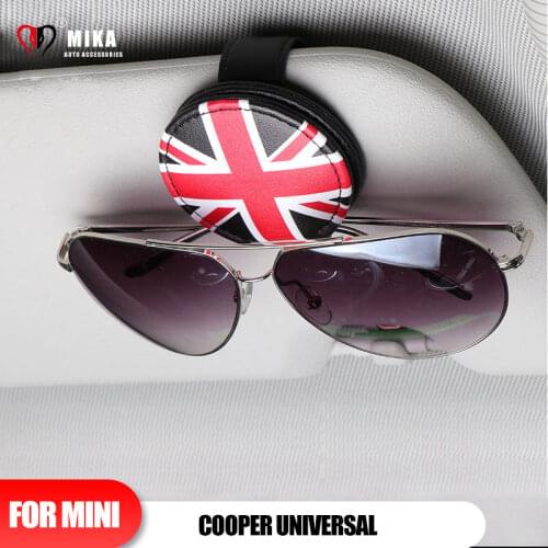 Universal For Mini Cooper F54 F55 F56 R55 R56 Sun Visor Multifunctional Glasses Clip Holder Storage Portable Auto Decoration