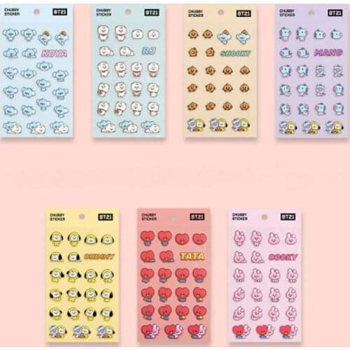 Kpop Korea Boys Stickers Diary Calendar Album Scrapbooking 3D Puffy Stickers Handbook Decoration Stationery Supplies Fan Gifts