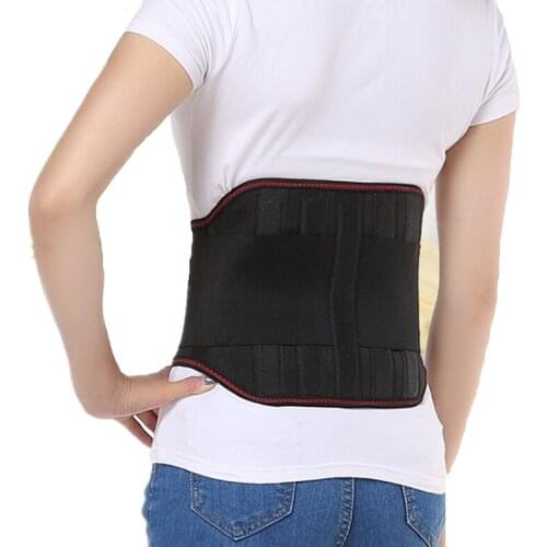 1 Pc Magnetic Self Heating Back Lumbar Support Tourmaline Belt Magnetic Therapy Adjustable With 32 Pcs Magnets 5 Pcs Metal Plate