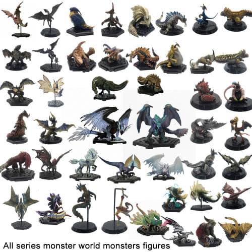 All Series Monster Hunter World Generations Ultimate Game 3 4 XX PVC Monsters Models Action Figure Collections Toy MHW MHGU MH4U