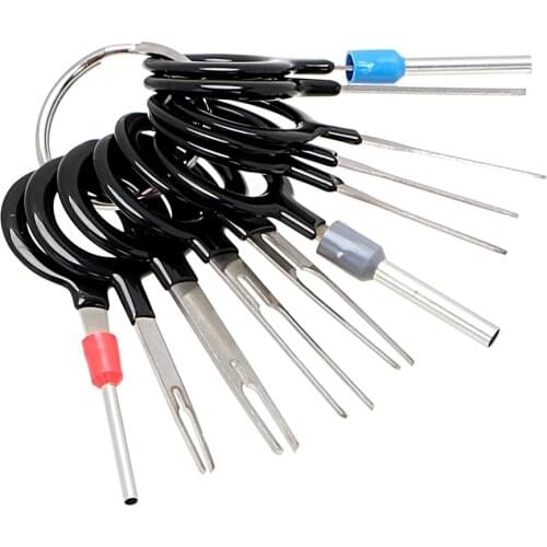 NICEYARD Car Repair Hand Tool Set 11Pcs/set Terminal Removal Tools Car Electrical Wiring Crimp Connector Pin Extractor Kit