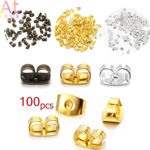 Earrings set finding earring back Stopper stud Butterfly Components brincos Jewelry making beads spacer Parts Accessories bijoux