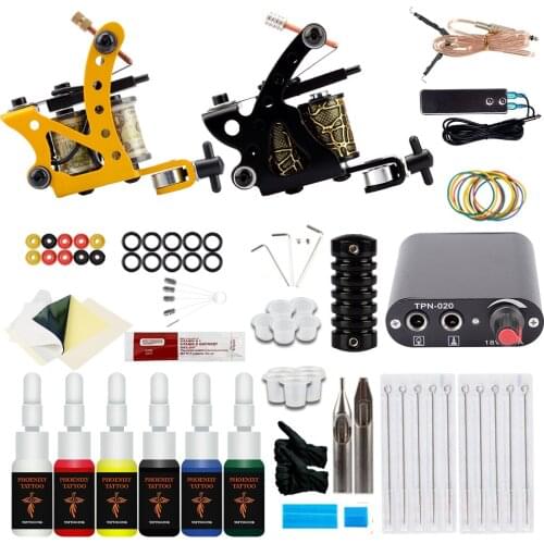 Tattoo Machine Set Machine For Tattooing Tattoo Set For Beginners Tattoo Power Supply Unit Tattoo Guns Kits And Supplies