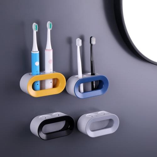 Electric Toothbrush Holder for Bathroom Wall Mounted Holder Self-adhesive Stand Rack Storage Rack Bathroom Accoessories Set