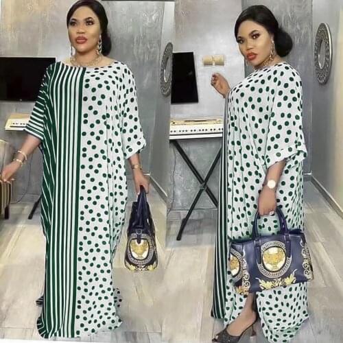 Latest African Clothes For Women Vetement Femme 2021 Chiffon Maxi Dress Nigerian Clothes Robe