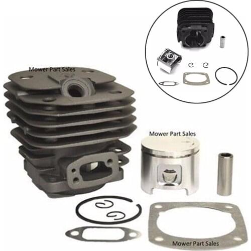 New Arrival Cylinders Piston Barrel Kit With Piston Ring Pin Clips For Husqvarna 61 Chainsaw 48mm Piston Dropshipping Hot Sale