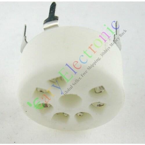 Wholesale and retail 16pcs MINI 7pin Ceramic vacuum tube sockets valve base B7G 6AU6 EF95 6C4 6X4 6066 free shipping