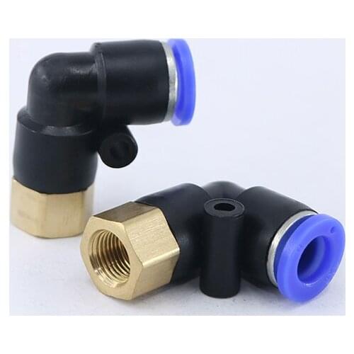 Pneumatic connector PLF series Inner Tooth Elbow Connector Tube Air Push In Fitting