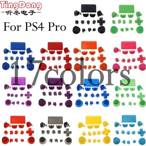 Full Set Joysticks Dpad R1 L1 R2 L2 Direction Key ABXY Buttons jds 040 jds-040 For Sony PS4 Pro Slim Controller