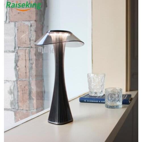 LED Rechargeable Hotel Restaurant Cordless Table Lamp Touch Control Dimmable Lights For Home Decorative