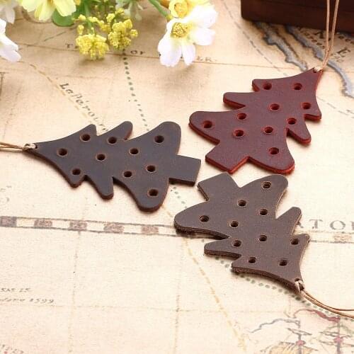 Vintage handmade bookmark Crazy Horse Leather Gift Bookmark Creative Handmade Tree bookmarks for Travel Diary Notebook Journal