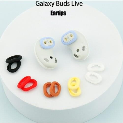 1Pair Fashion Silicone Earbuds Cover Eartips Ear Cap Earplugs for SAMSUNG Galaxy Buds live Bluetooth Earphones Headphones