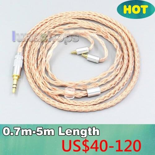 2.5mm 3.5mm XLR Balanced 16 Core 99% 7N OCC Earphone Cable For Sennheiser IE40 Pro IE40pro LN006728