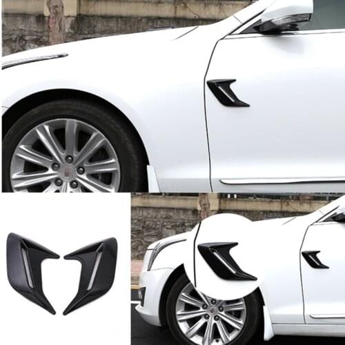 2pcs Universal Car Simulation Side Vents Decorative Air Flow Intake Hood For Chrysler Sebring Voyager Crossfire PT Cruiser 300C