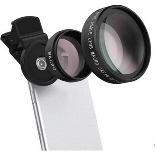 2 In 1 Universal Wide Angle Monocular Telescope Binoculars Fish Eye Lens for Mobile Phone