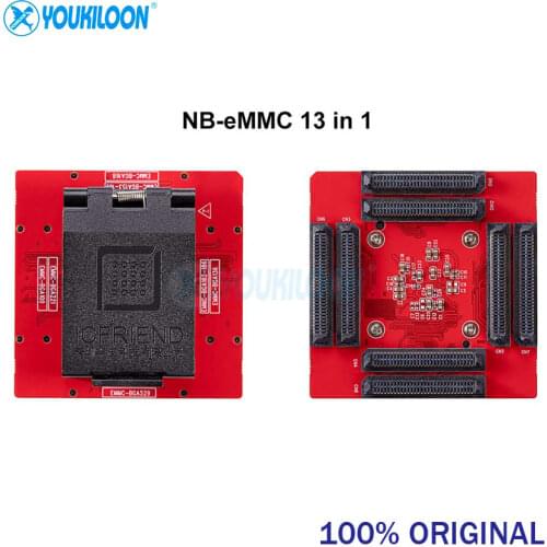 2020 NEW ICFRIEND E-mate X EMMC BGA 13 IN 1 socket Support BGA100/136/168/153/169/162/186/221/529/254 for Easy jtag plus UFI BOX